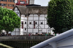 The Globe Theater from the River Bus