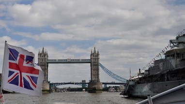 Tower Bridge from River June  2015