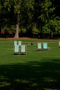Deck Chairs in St James Park