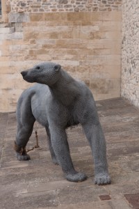 Kendra Haste's depiction of Henry III's polar bear at the Tower of London