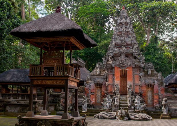 Temple in the Monkey Forest Ubud, Bali